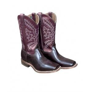 NEW NOCONA BOOTS women's square toe western boot in brown